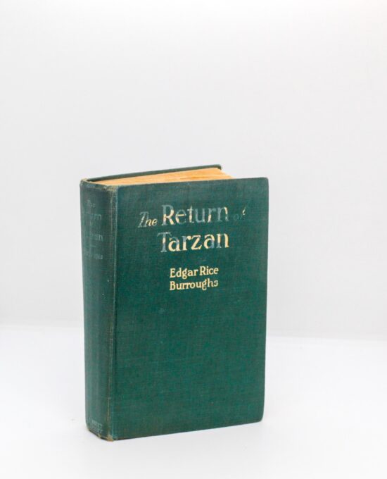 Edgar Rice Burroughs “The Return of Tarzan” antique fantasy hardcover adventure book