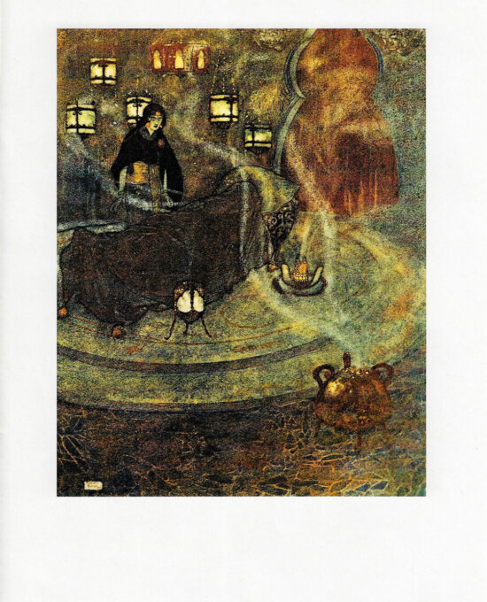 Arabian Nights Edmund Dulac 1907 “Began to heap upon me terms of the most…”