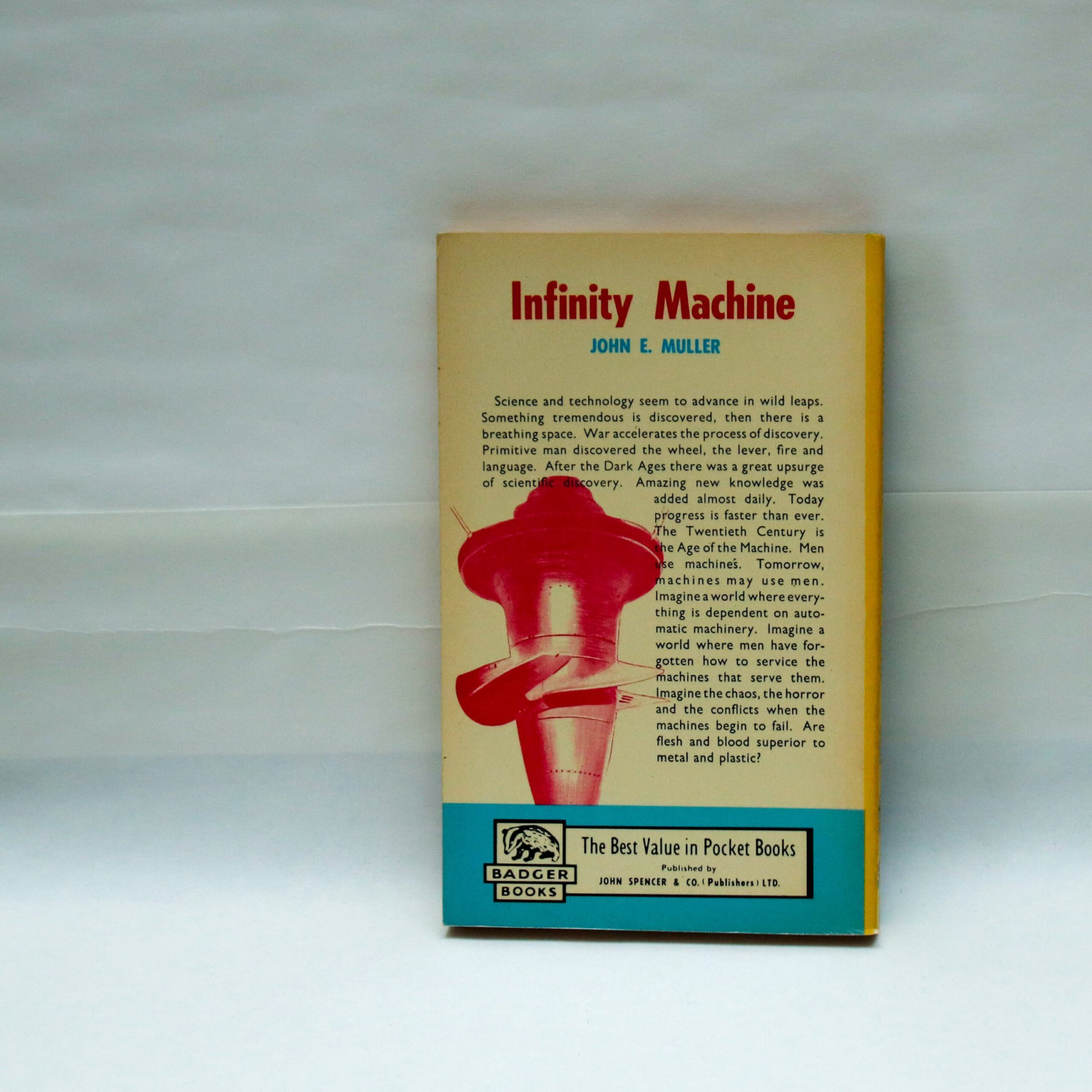 Vintage UK Badger Books "Infinity Machine" 1962 In near fine condition - Image 2