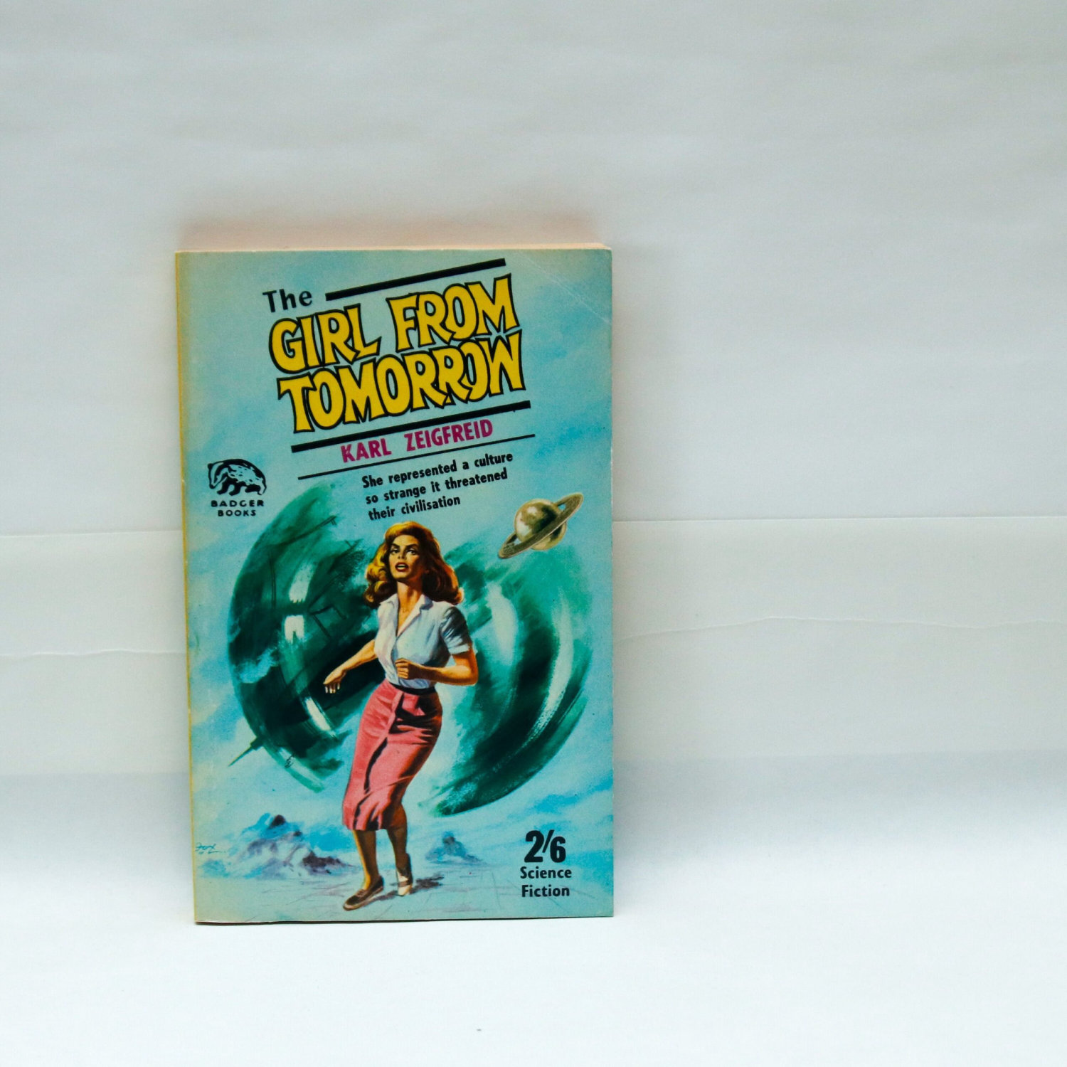 British Badger Books classic: "The Girl From Tomorrow" vintage paperback 1965