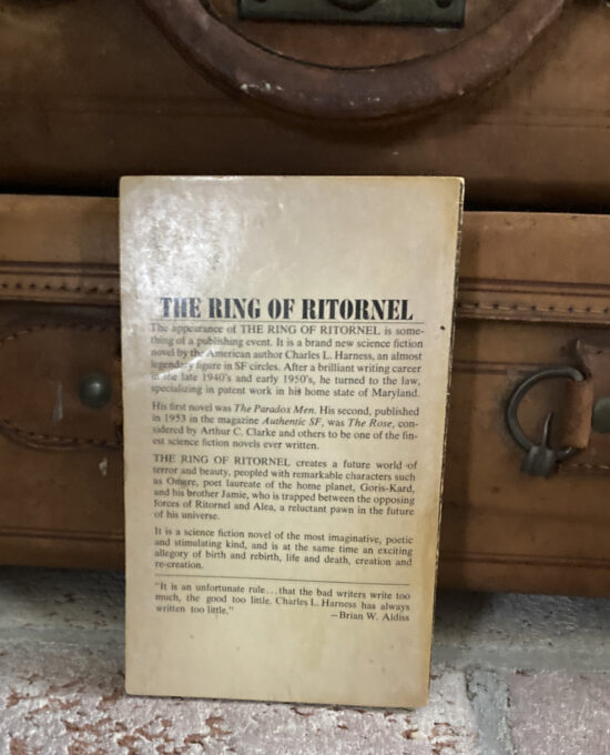 Charles L. Harness “The Ring of Ritornel” Vintage Paperback 1968