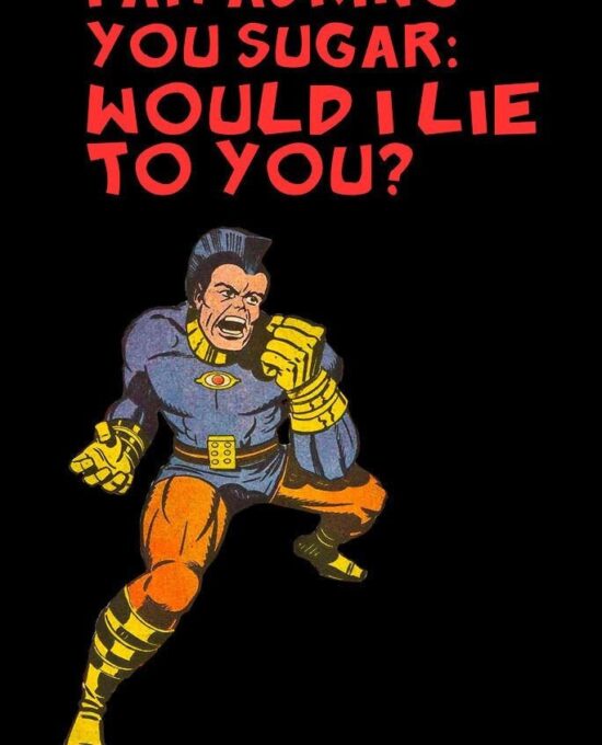 Jack Kirby, OMAC, Eurythmics, Music / Comic Mash up poster
