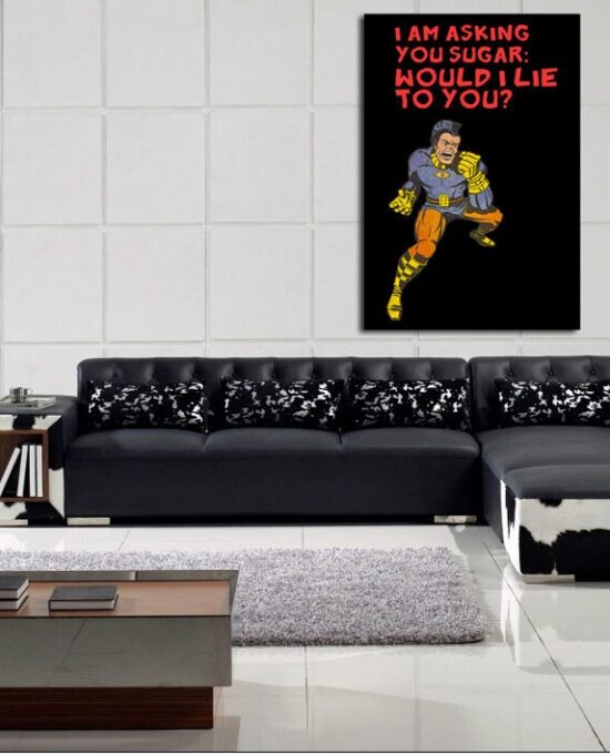 Jack Kirby, OMAC, Eurythmics, Music / Comic Mash up poster