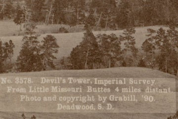 Imperial survey of Devil’s Tower [1890] poster {Choice of 2 sizes}