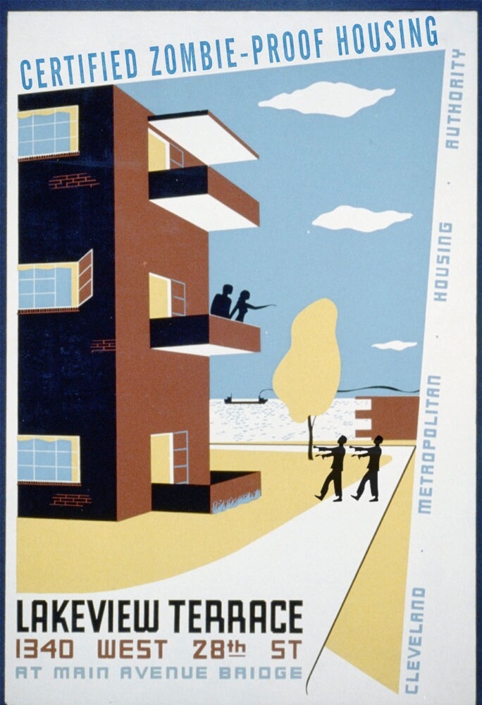 Alternate History Poster "Zombie Proof Living"