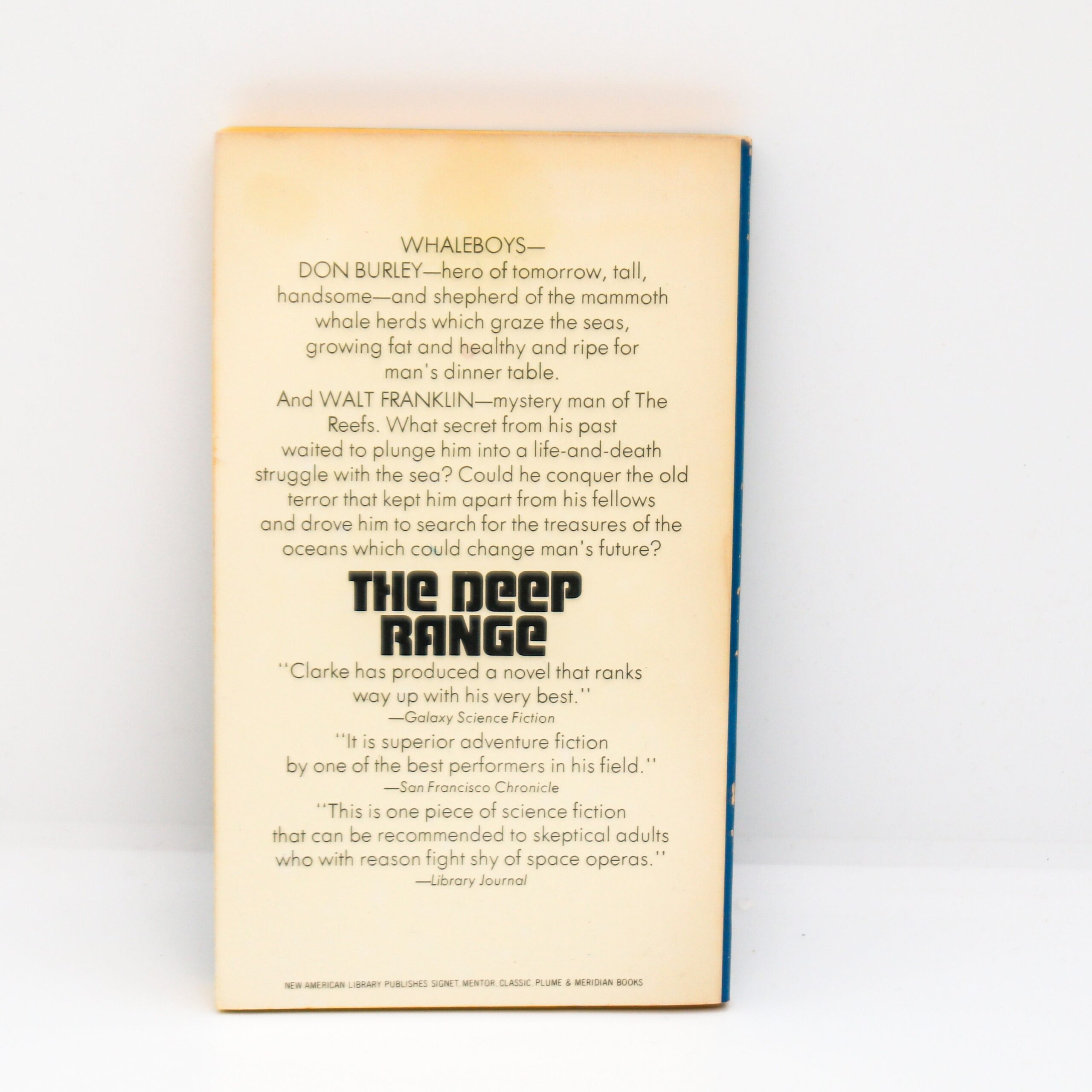 Arthur C. Clarke "The Deep Range" c.1980 Near fine Vintage paperback - Image 2