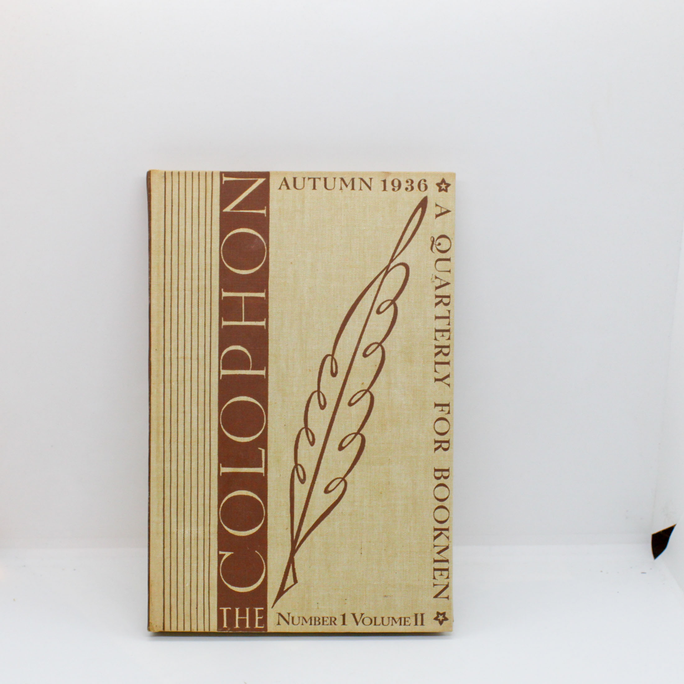 The Colophon: A Quarterly for Bookmen (Autumn 1936) Vintage hardcover