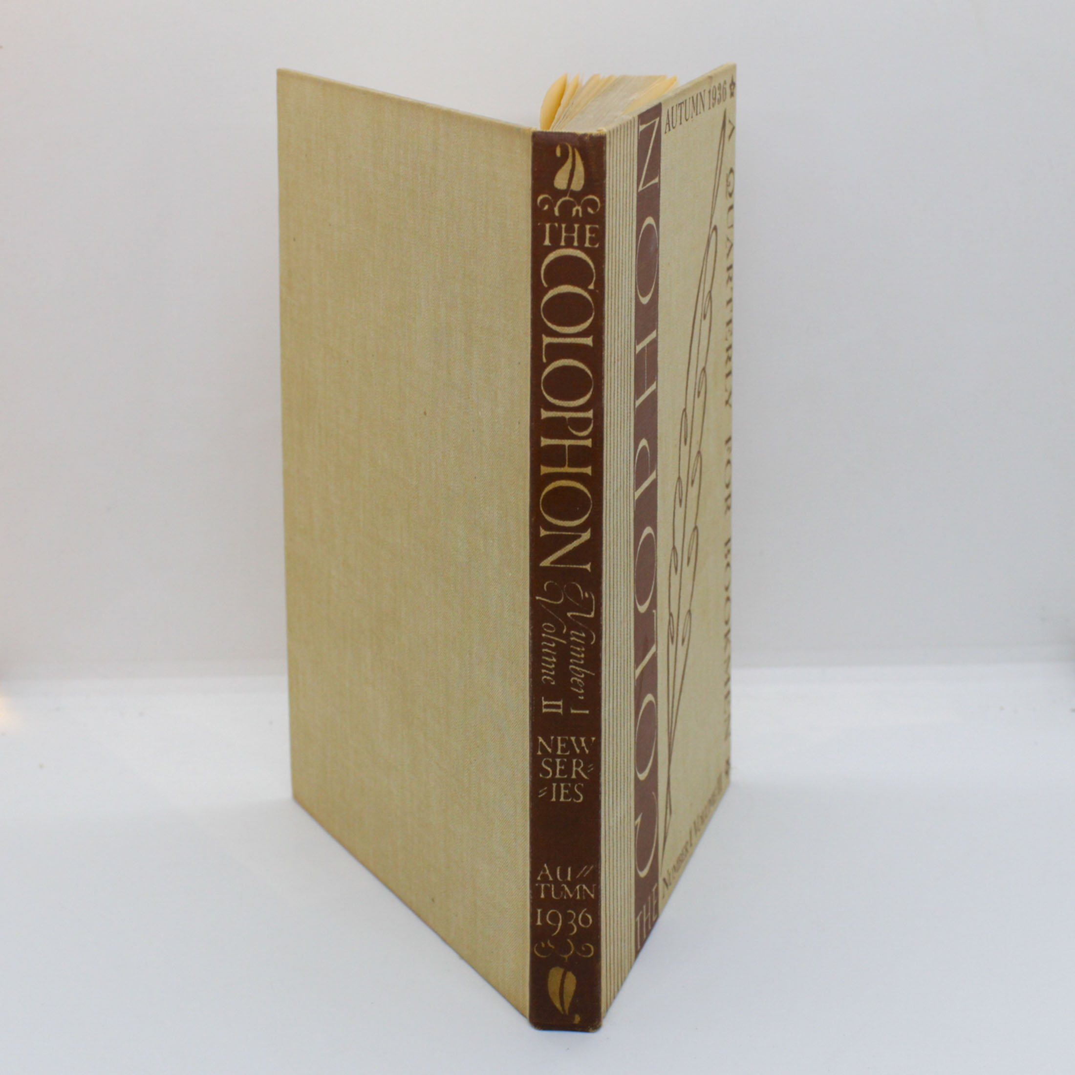 The Colophon: A Quarterly for Bookmen (Autumn 1936) Vintage hardcover - Image 3