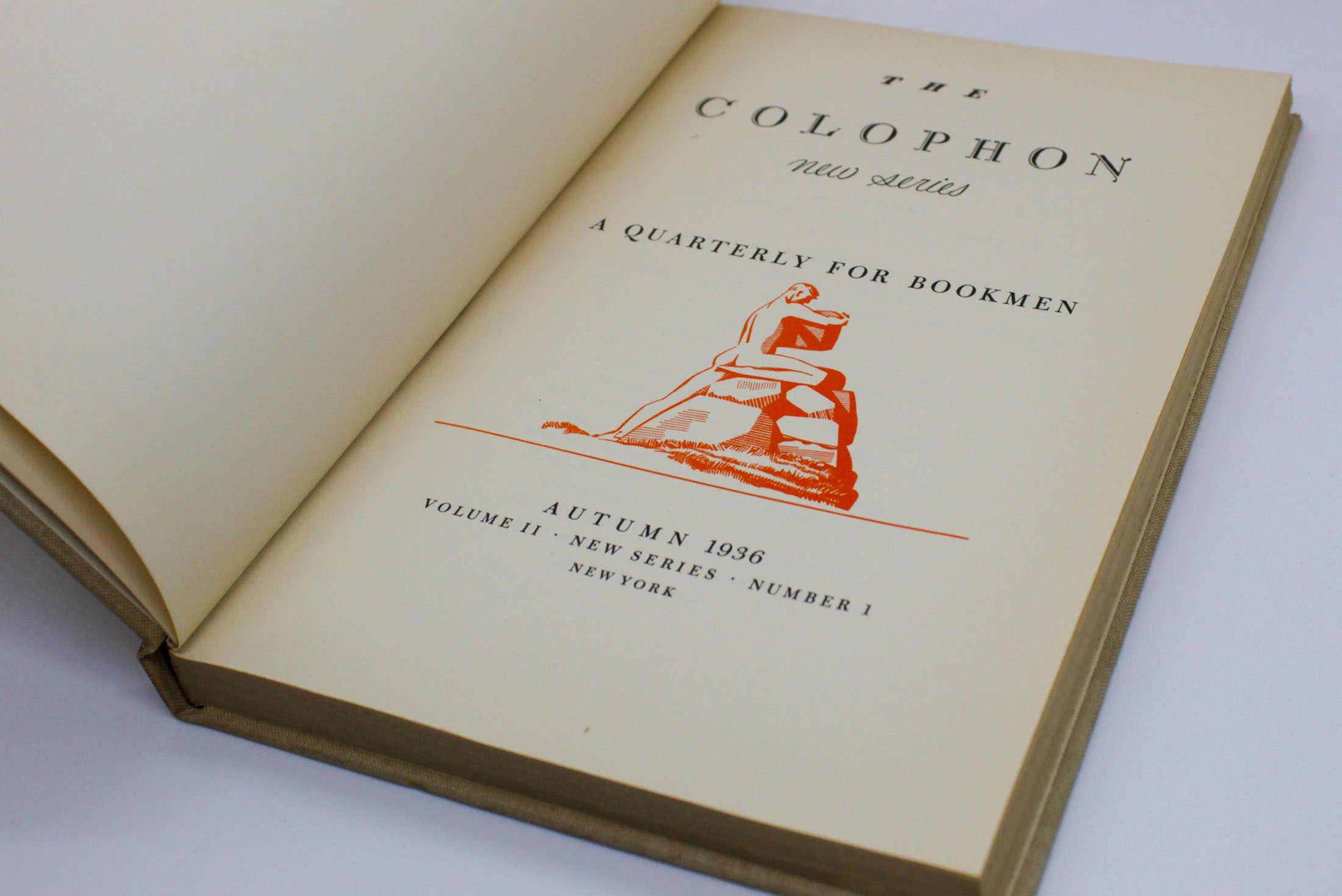 The Colophon: A Quarterly for Bookmen (Autumn 1936) Vintage hardcover - Image 5