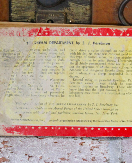 S. J. Perelman “The Dream Department” Vintage Paperback 1935
