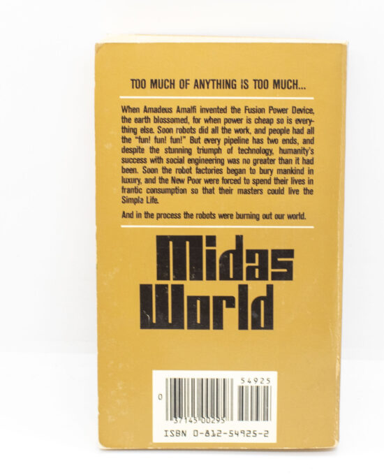 Frederik Pohl “Midas World” Vintage Paperback 1984