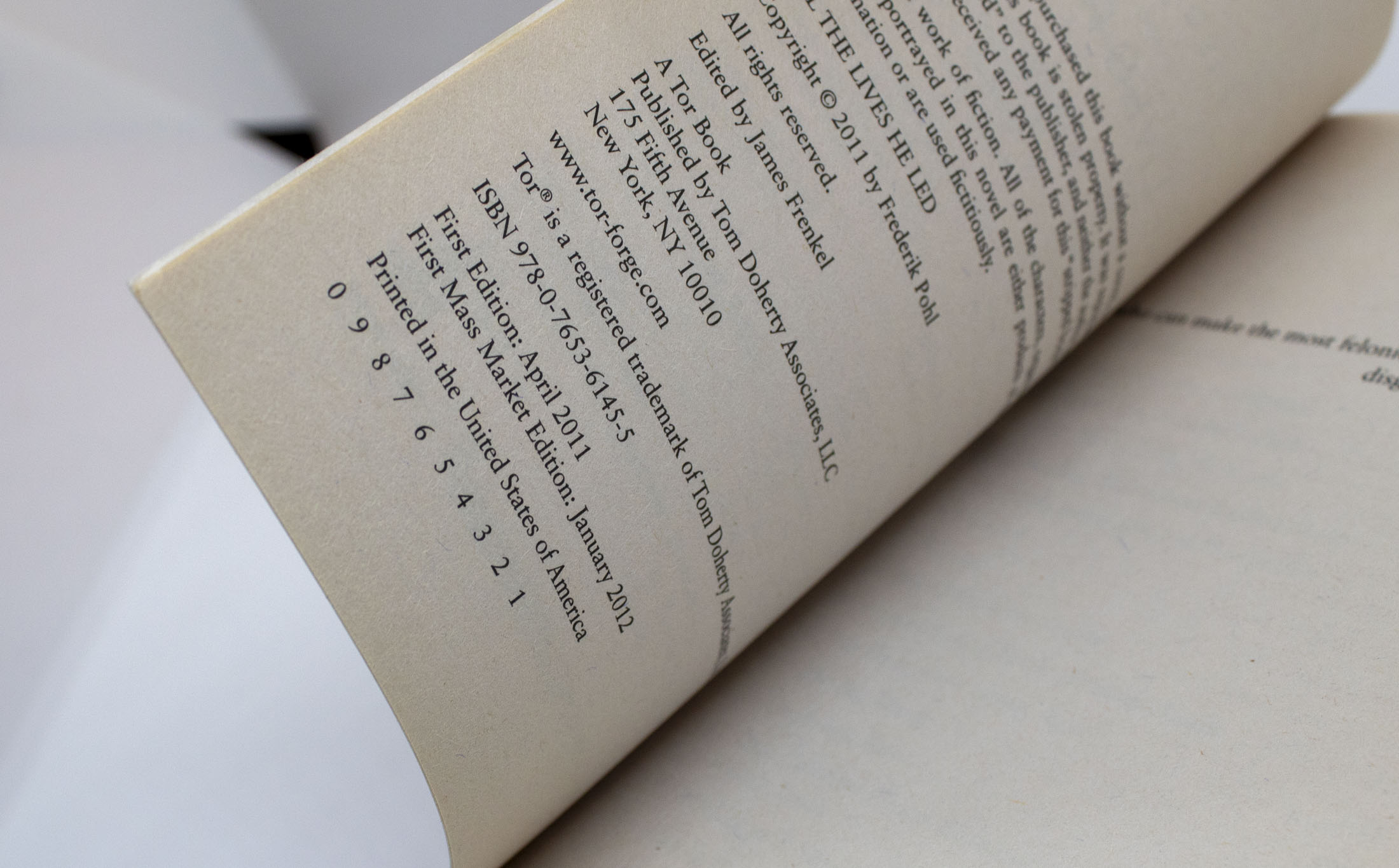 All the Lives He Led - Hudson Fine Books