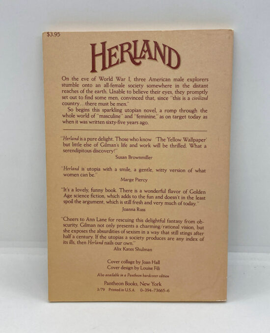 Herland A Lost Feminist Utopian Novel Charlotte Perkins Gilman c.1979