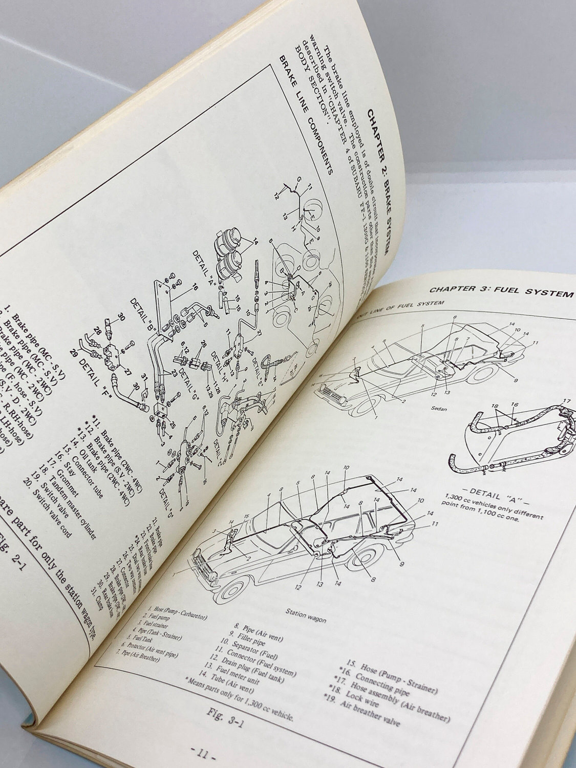 Subaru FF-1 1100 Service Manual 1970 (?) Complete - Image 3