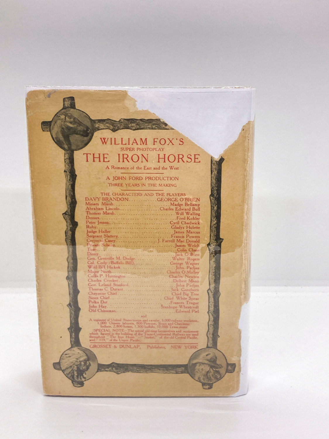 Antique book "The Iron Horse" Made into a John Ford film 1924 Edition - Image 2