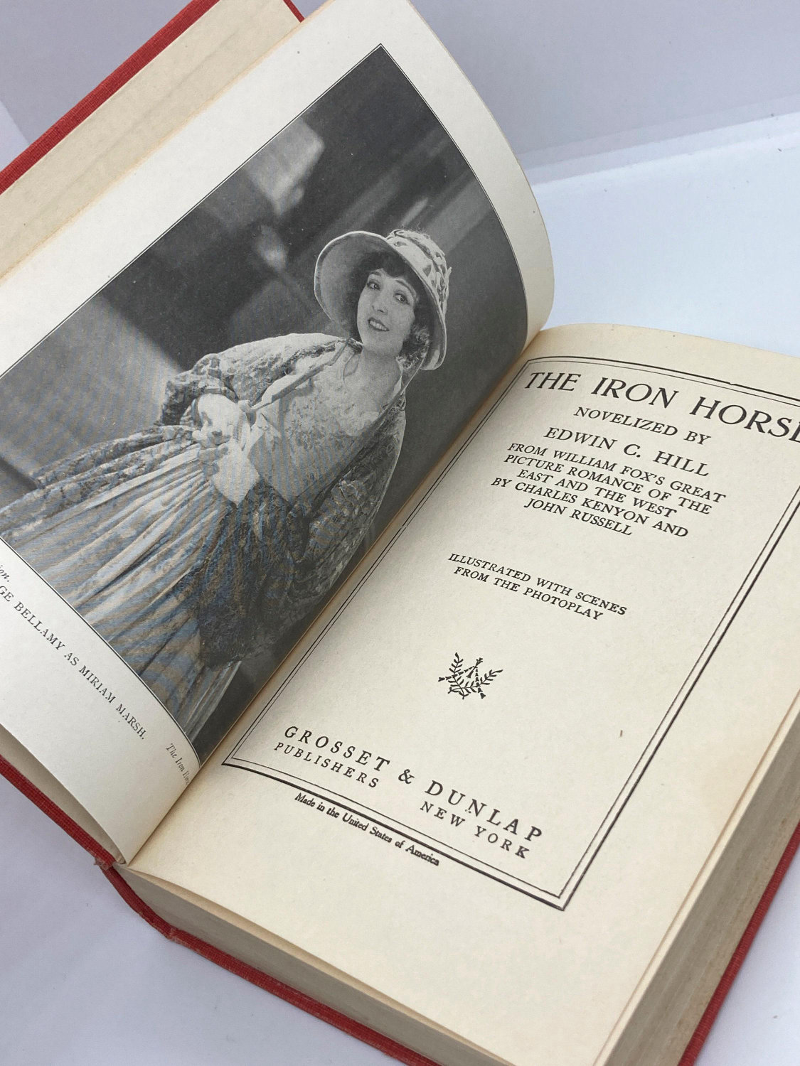Antique book "The Iron Horse" Made into a John Ford film 1924 Edition - Image 6