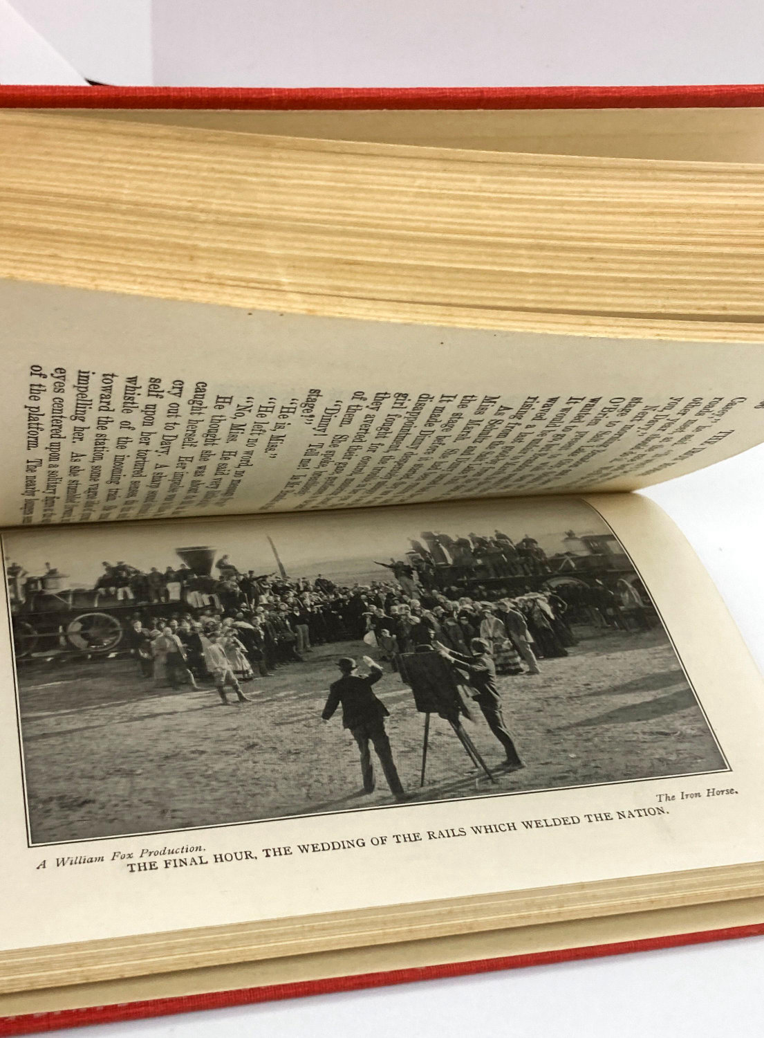 Antique book "The Iron Horse" Made into a John Ford film 1924 Edition - Image 8