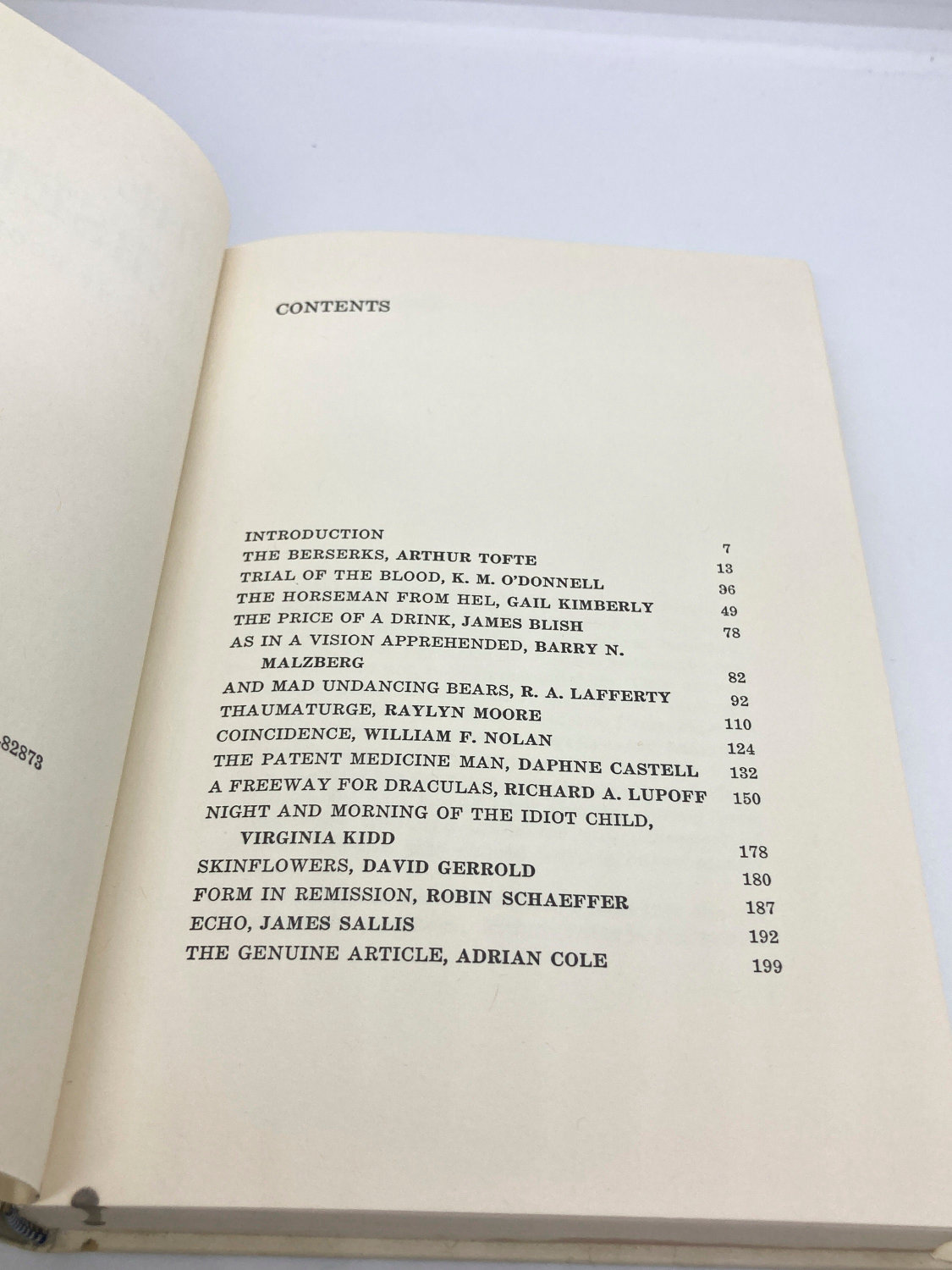 The Berserkers Horror Anthology 1973 First Edition Hardcover - Image 3