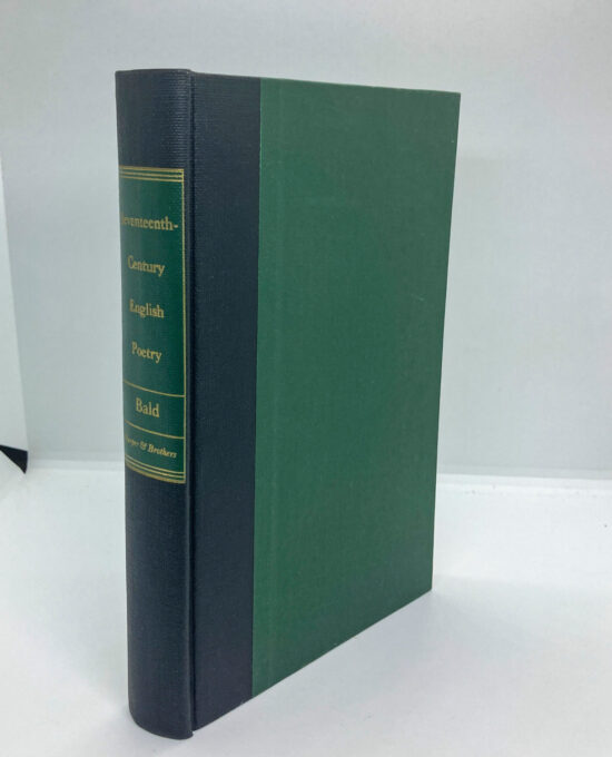 17th Century English Poetry Hardcover Harper 1959 First Edition