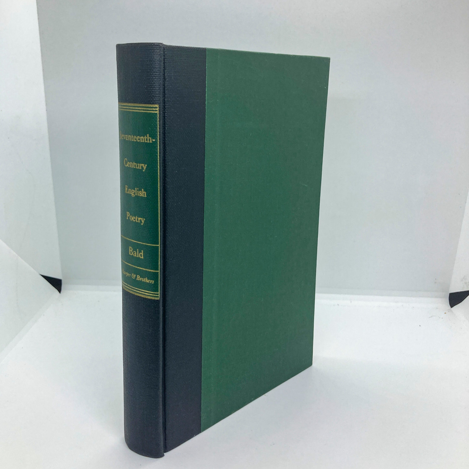 17th Century English Poetry Hardcover Harper 1959 First Edition