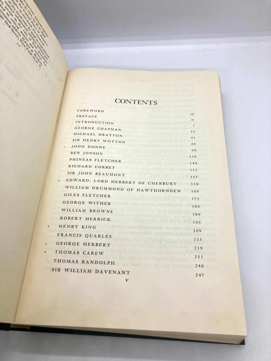 17th Century English Poetry Hardcover Harper 1959 First Edition - Image 4