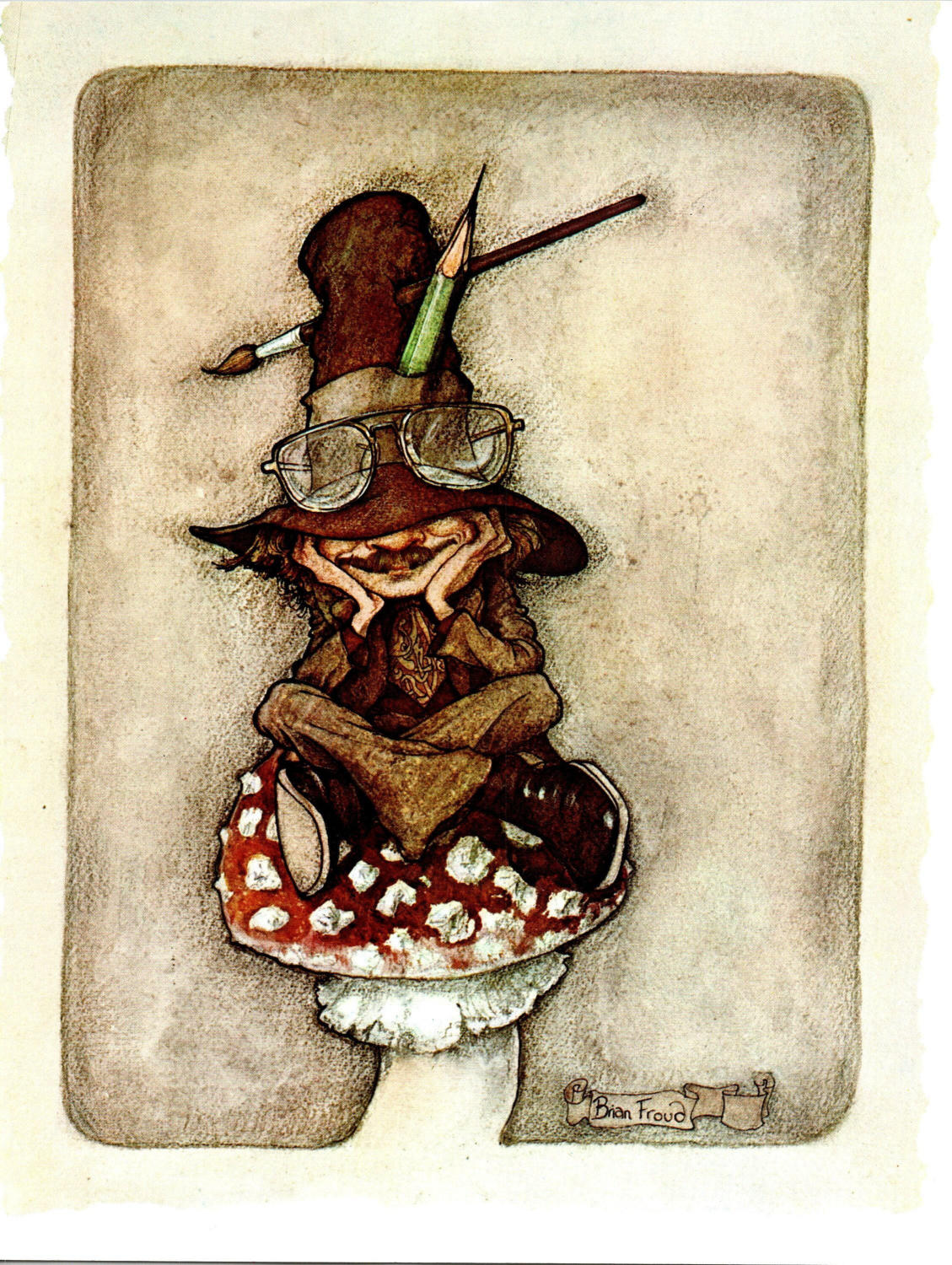 Brian Froud Art Print: "The End" Self-Portrait, Vintage Book Page - Image 5