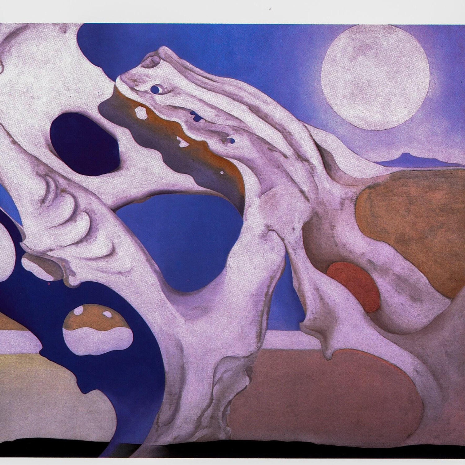 Georgia O'Keeffe Vintage Art Book Page: Grey Hills / Pelvis with Shadows - Image 3