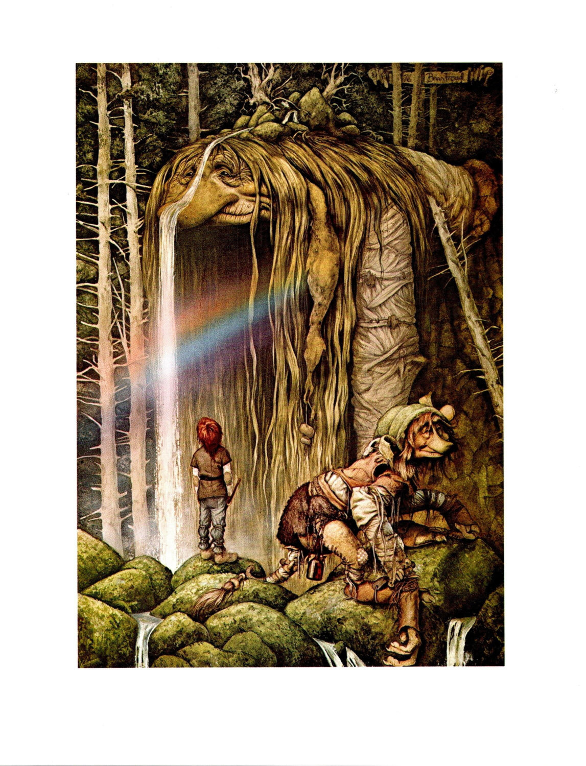 Brian Froud Vintage Art Print, "That's Grandmother" Illustration - Image 4