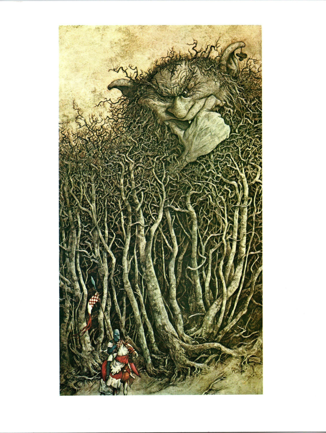 Brian Froud Art: Vintage Goblin Print, 1976 Devon - Image 3