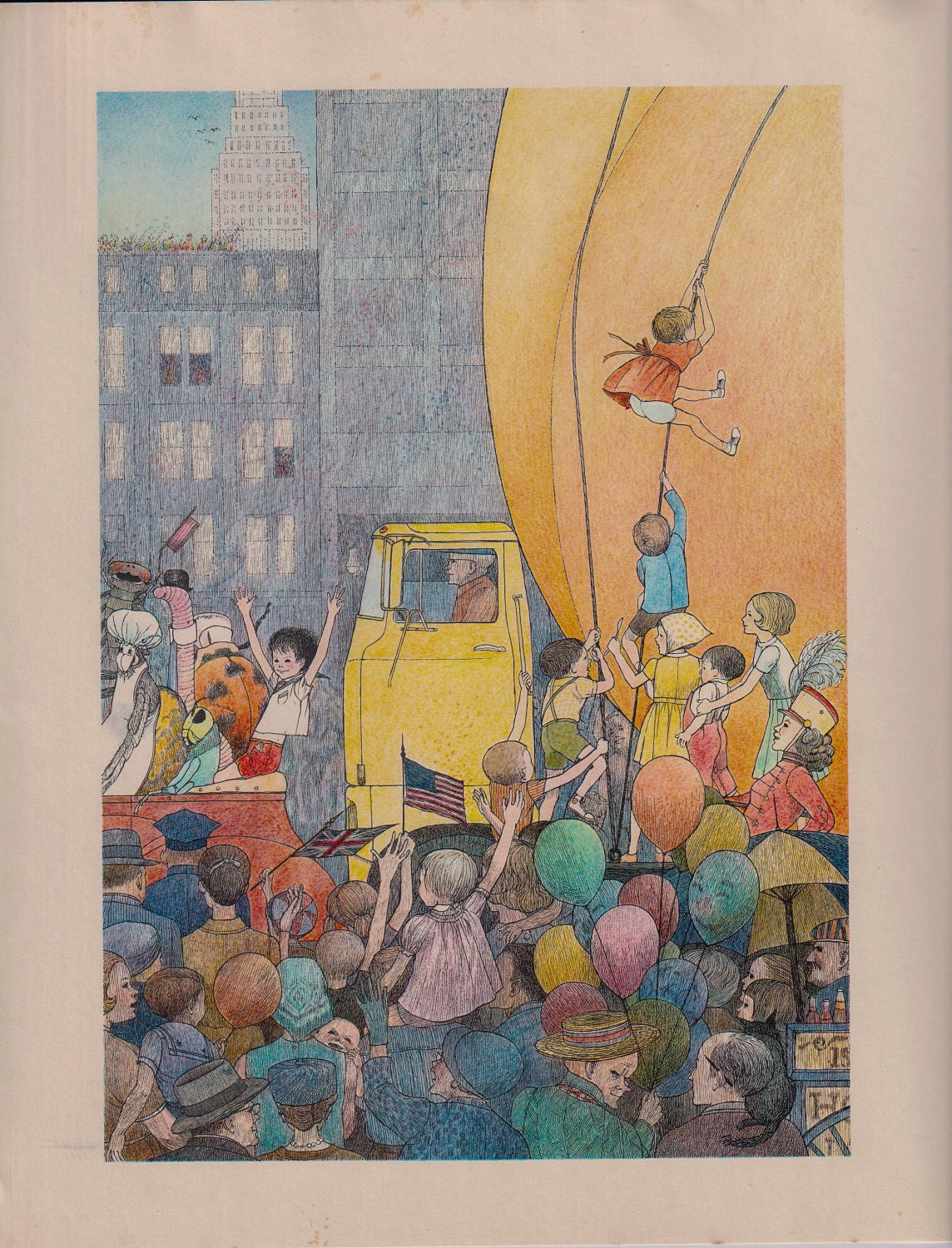 James and the Giant Peach Vintage Art Print by Nancy Ekholm Burkert - Image 2