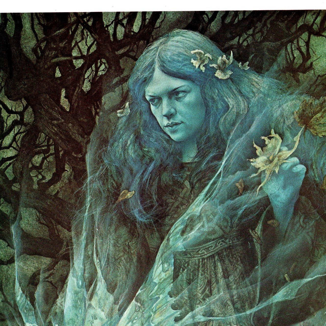 Brian Froud Art: "Twilight" & "Return of the Elfin King" Vintage Book Page