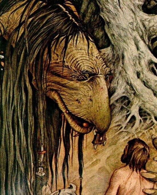 Vintage Brian Froud Art Print: Fantasy Illustration, 1972