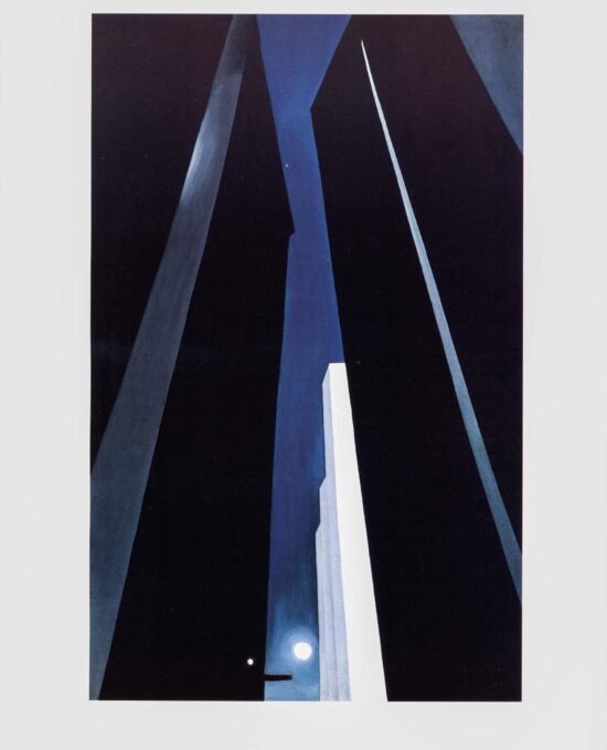 Georgia O’Keeffe print 1926 “City Night” Original vintage art book page