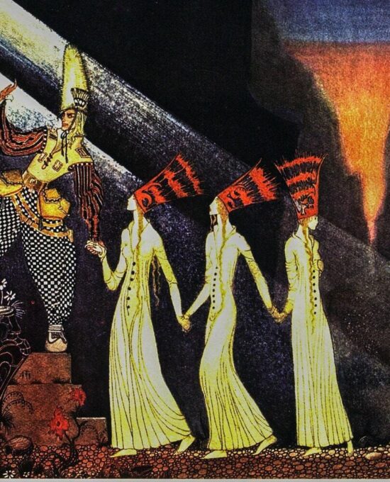 Kay Nielsen Art Nouveau Print: The Three Princesses in the Blue (1914)