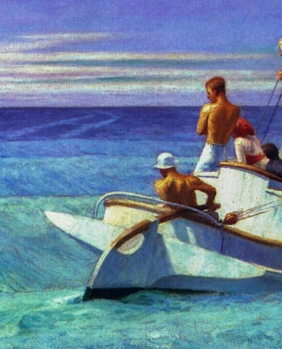 Edward Hopper vintage print “Ground Swell” [1939] Art book page