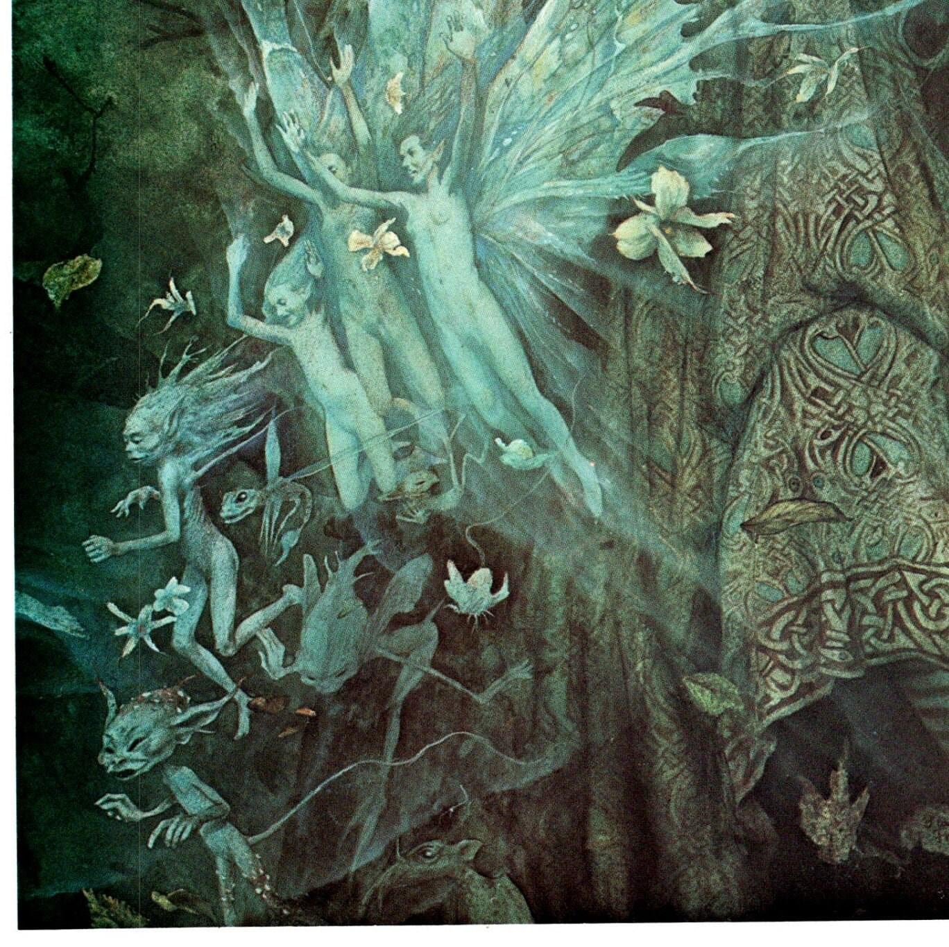 Brian Froud Art: "Twilight" & "Return of the Elfin King" Vintage Book Page - Image 2