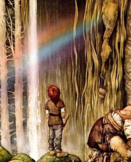 Brian Froud Vintage Art Print, “That’s Grandmother” Illustration