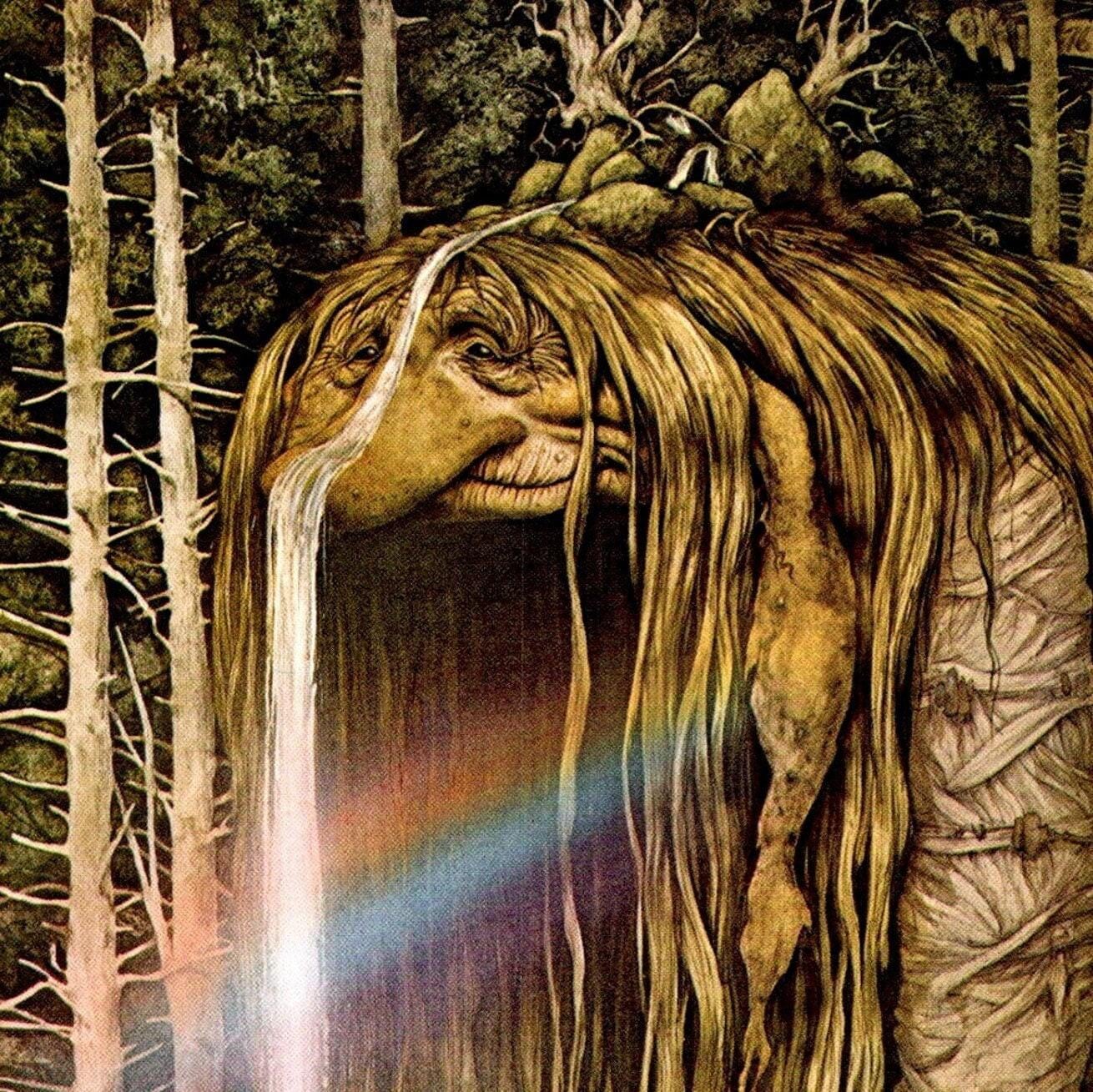 Brian Froud Vintage Art Print, "That's Grandmother" Illustration - Image 3