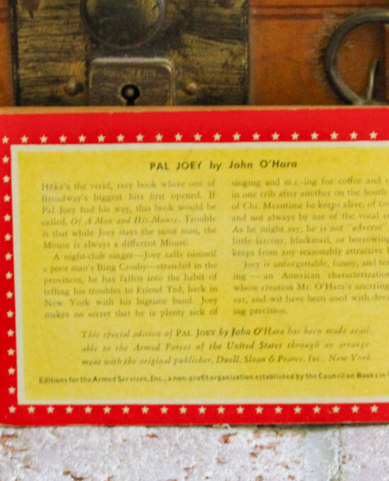 Pal Joey John O’Hara Armed Services Ed #817