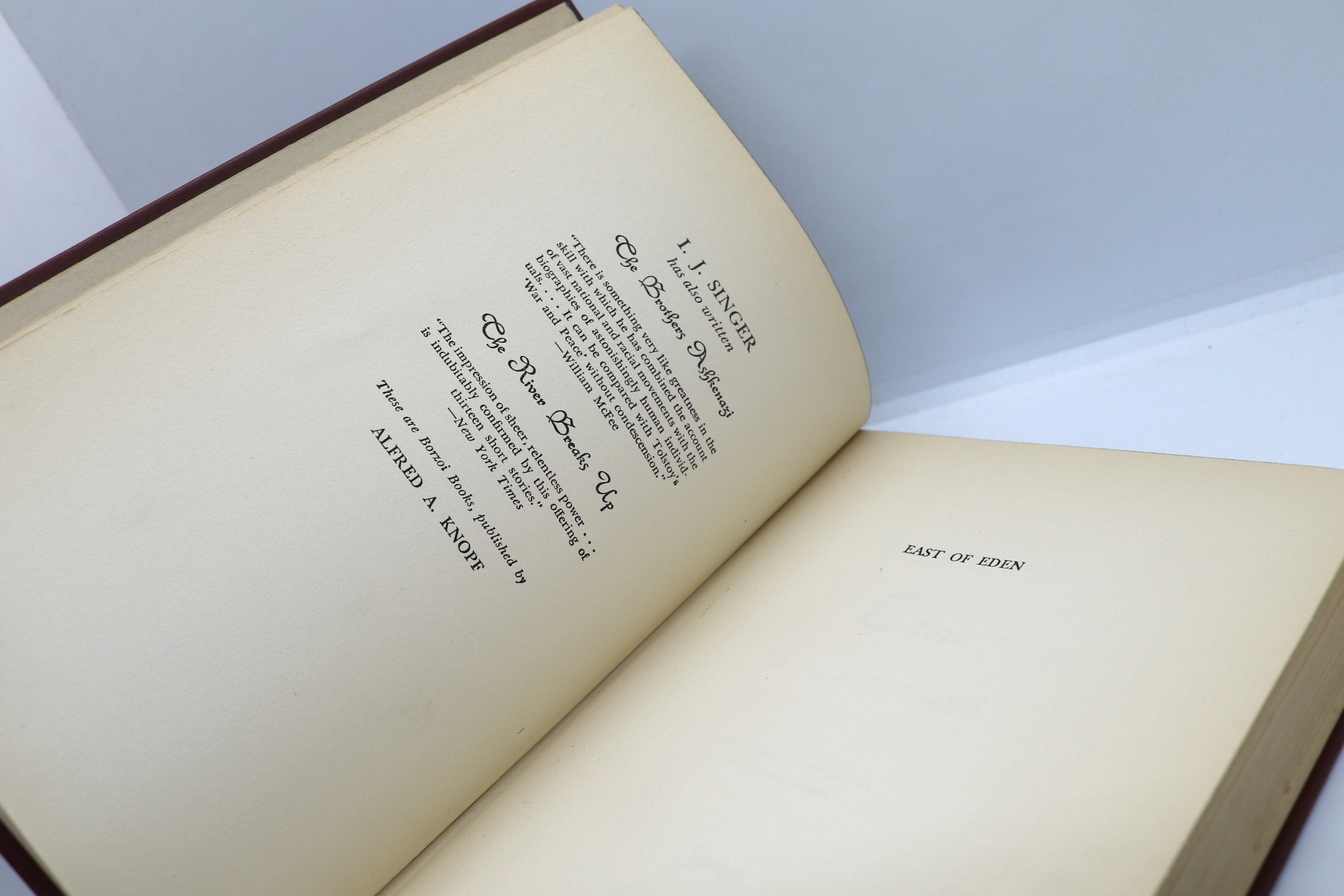 East of Eden - Hudson Fine Books