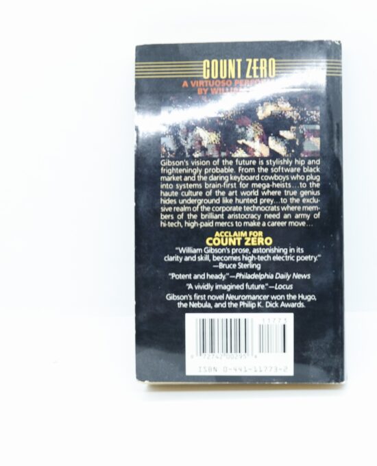 Count Zero by William Gibson — Ace SF 1st PB 1987