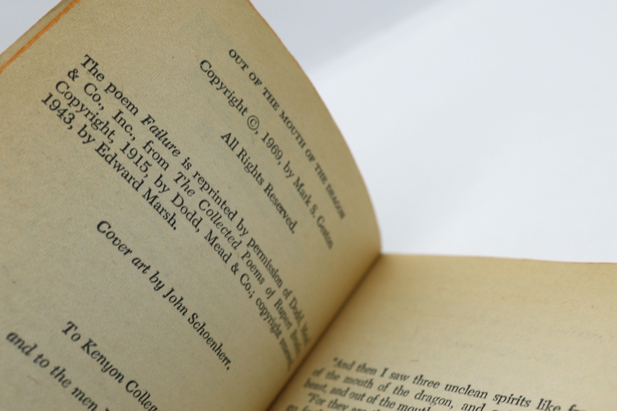 Out of the Mouth of the Dragon - Hudson Fine Books
