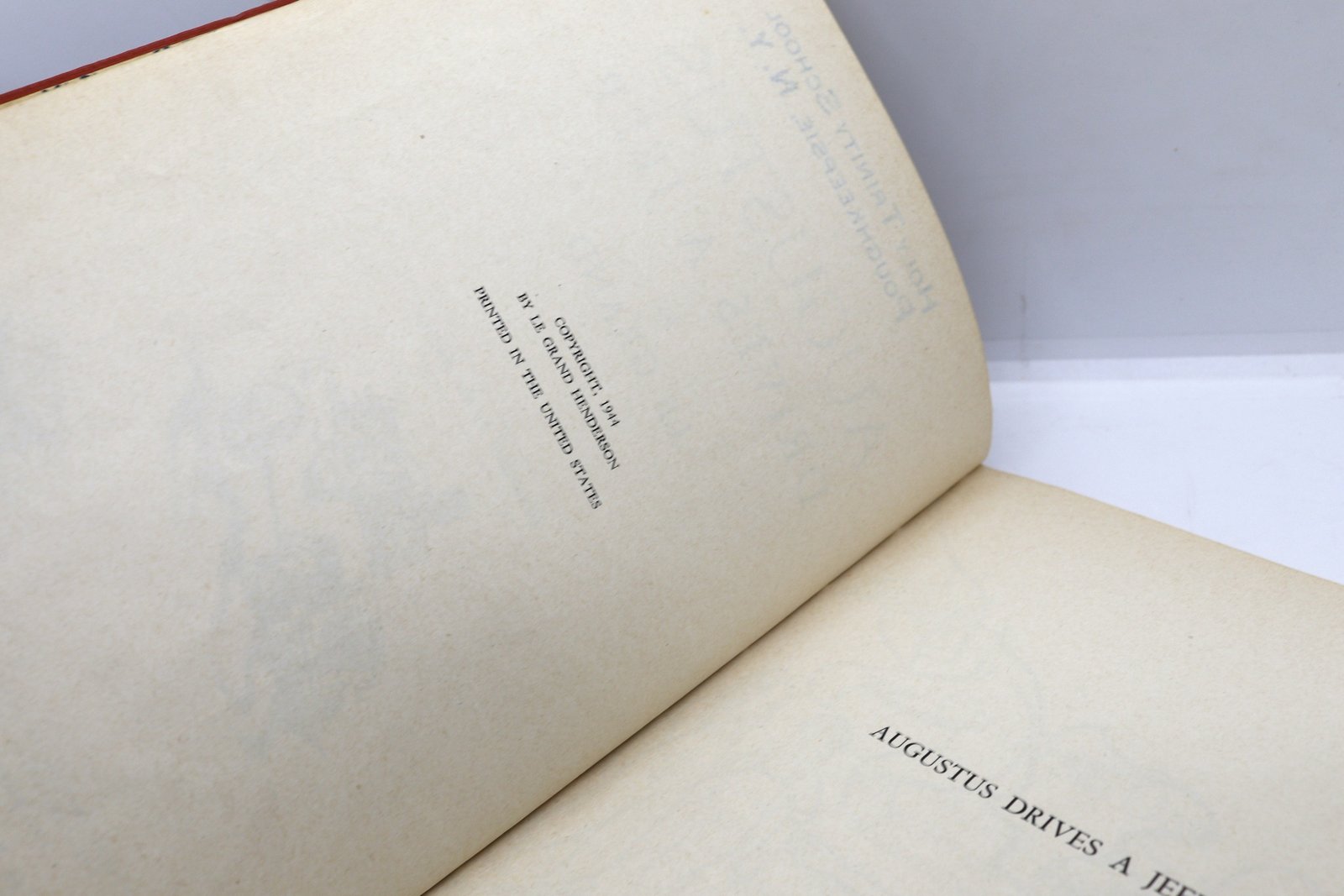Augustus Drives a Jeep - Hudson Fine Books