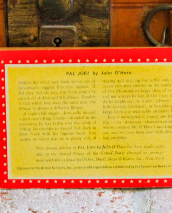 John O’Hara “Pal Joey” Vintage Paperback 1939
