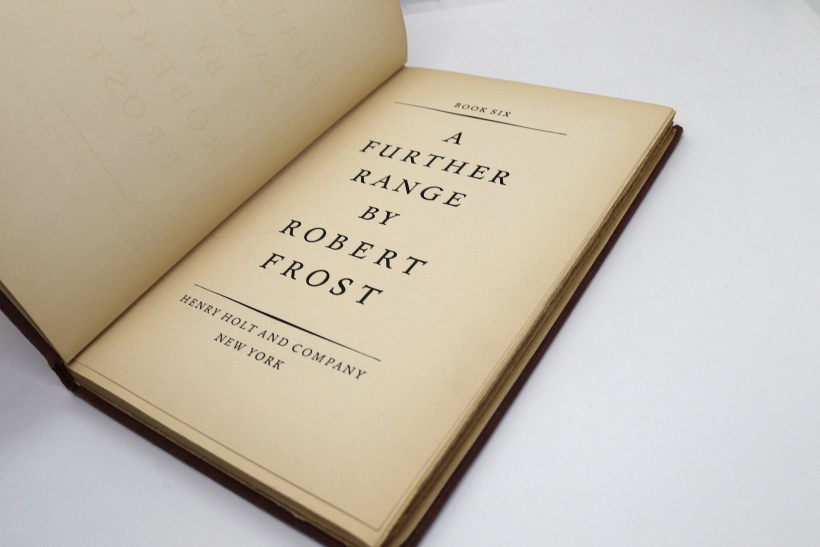 A Further Range - Hudson Fine Books
