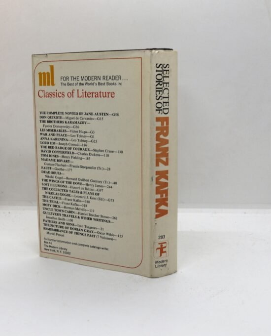 Kafka Selected Stories ML 283 1952 w/DJ