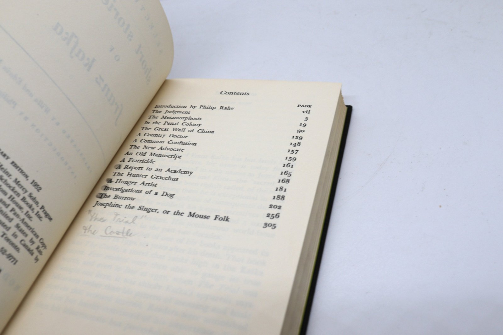 Selected Stories of Franz Kafka - Hudson Fine Books