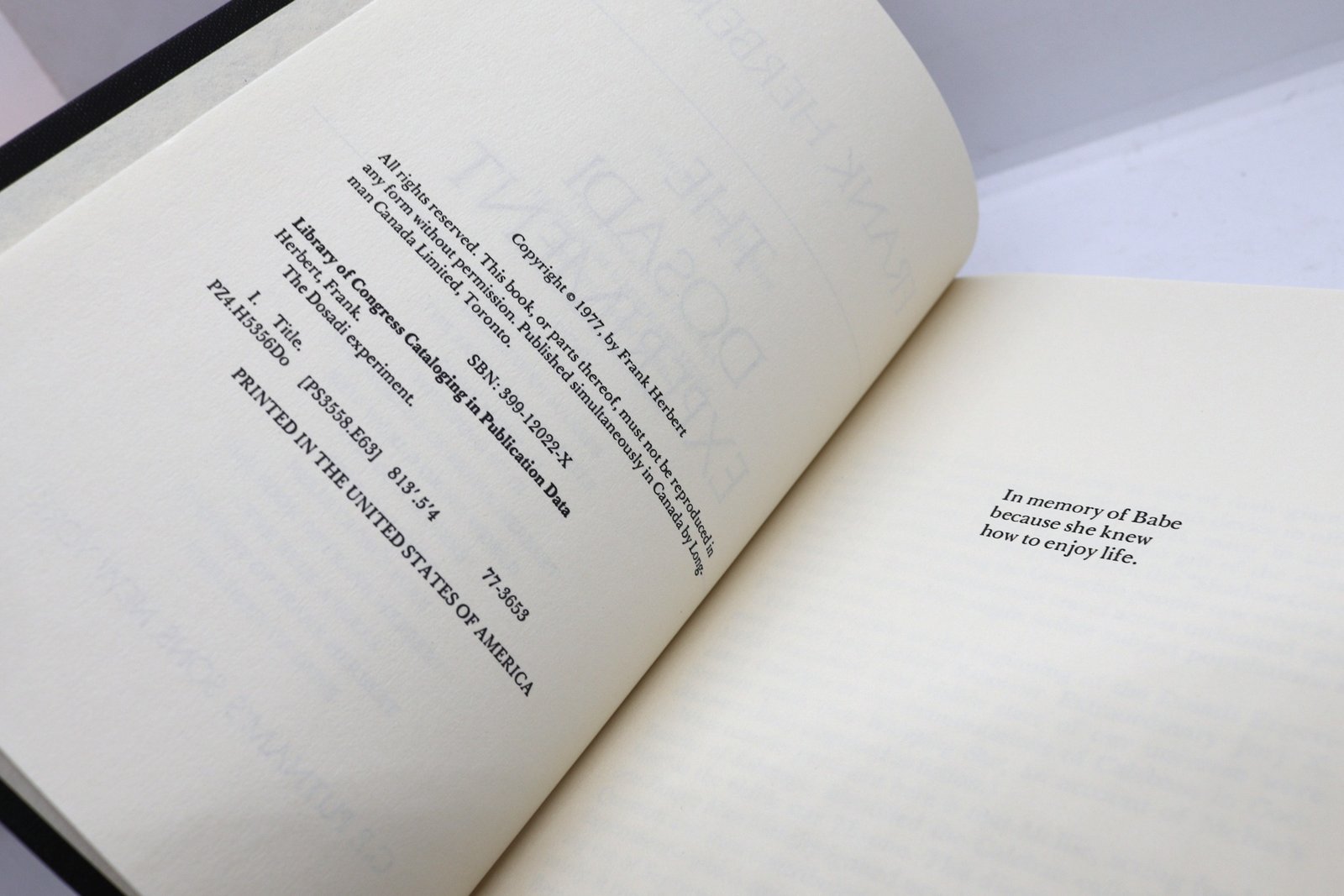 The Dosadi Experiment - Hudson Fine Books