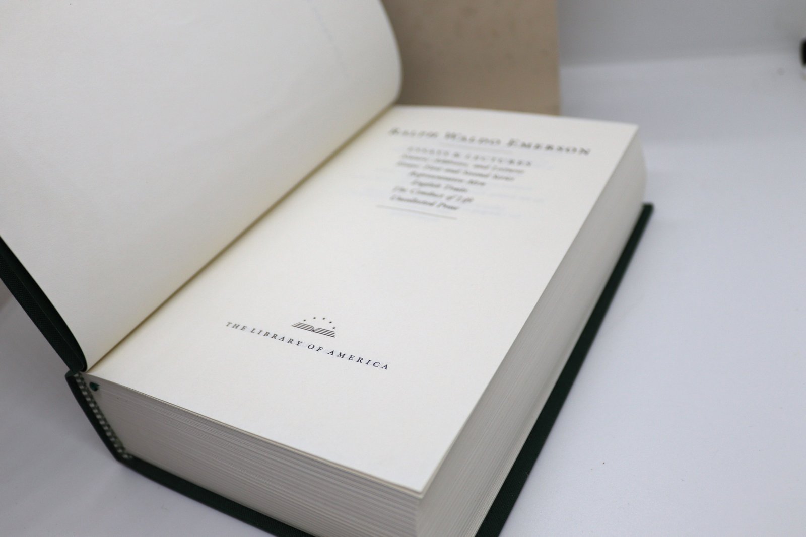 Ralph Waldo Emerson "Essays and Lectures" Vintage Hardcover 1983 - Image 5