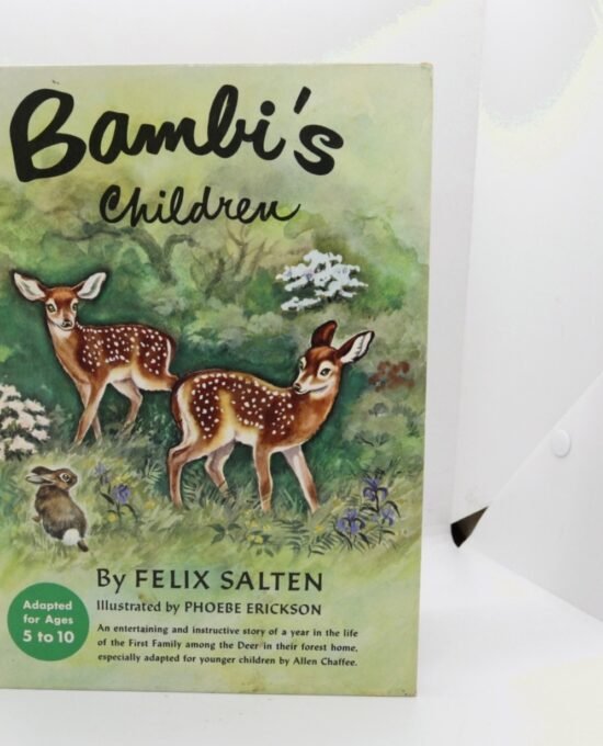 Felix Salten (Adapted by Allen Chaffee) “Bambi’s Children” Vintage Hardcover c.1963 printing